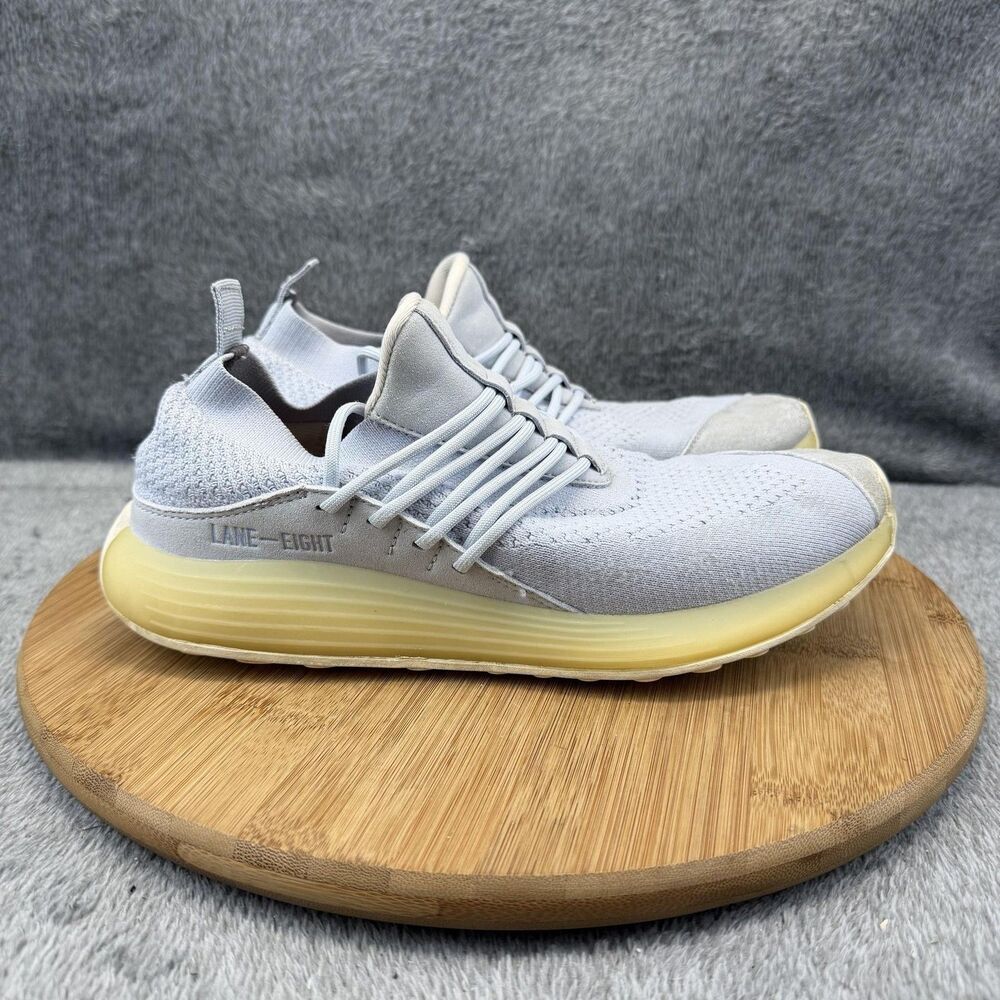 LANE-EIGHT AD1022 Shoes Womens Size 8 Gray Knit Running Training Sneakers